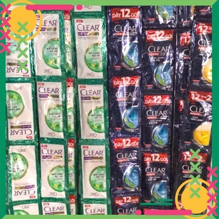 Dây clear dầu gội gói bạc hà/ clear men/ anh đào dây 12 gói
