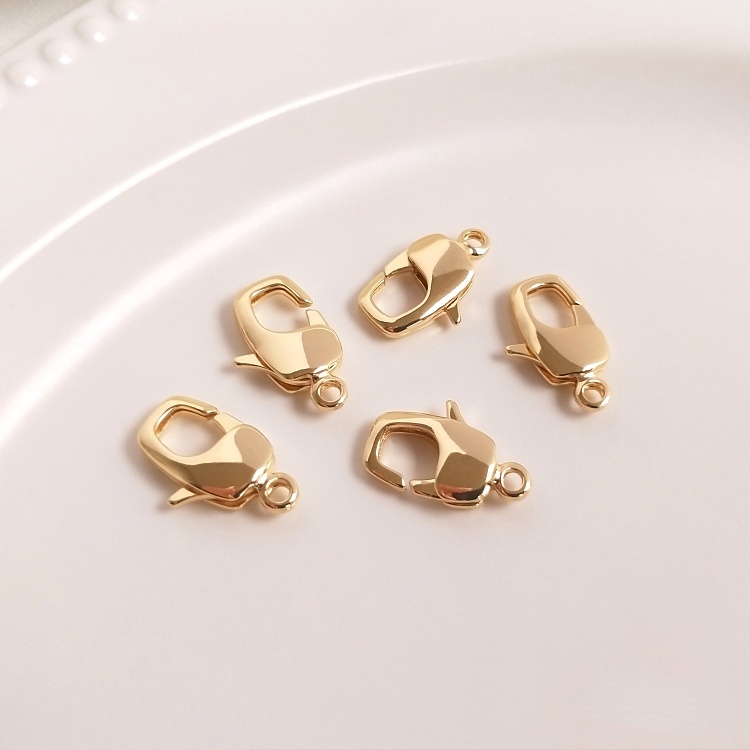 Kẹp Càng Cua Bằng Đồng 14K Màu Vàng Đồng Làm Phụ Kiện Vòng Tay/Dây Chuyền diy