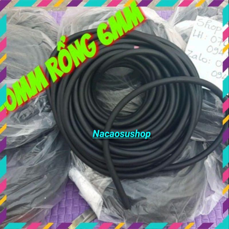 Dây cao su tròn 10mm rổng 6mm chế nỏ  | Tập Thể Thao