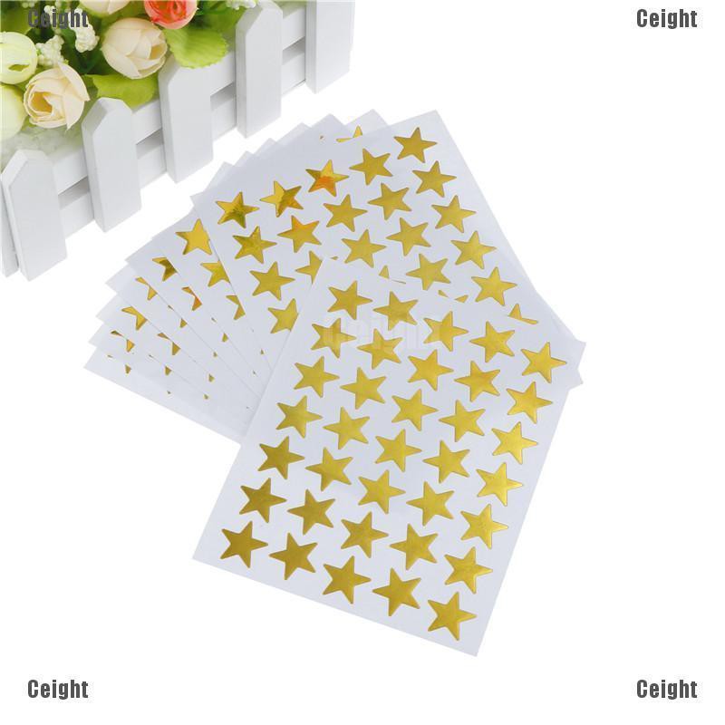 10Pcs Lovely Star Stickers Teacher Label Reward For Kids Student Gift Stationery