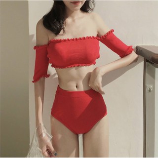 bikini trễ vai len hàn quốc mẫu 2