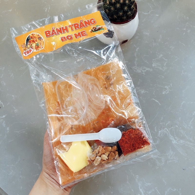 Bánh tráng chấm me bơ 6 vị ngon đậm đà Bánh tráng dẻo tôm full topping ngon nhất Hà Nội/Snack Cô Tấm