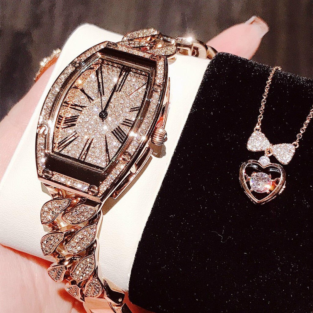 Đồng Hồ Nữ Davena Dây Mắc Xích Rose Gold 36mm Chính Hãng