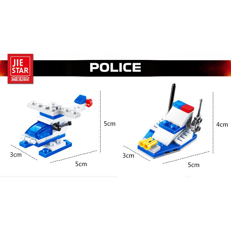 Bộ đồ chơi lắp ghép mô hình mini cho bé phát triển trí não