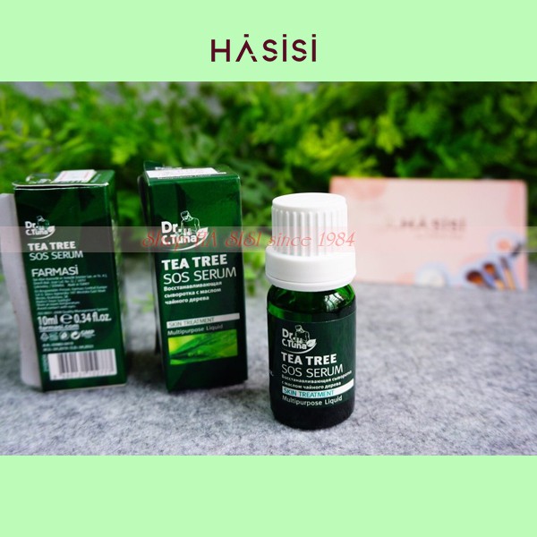 Serum dành cho da mụn FARMASI DR CTUNA TEA TREE OIL SOS SERUM 10ml