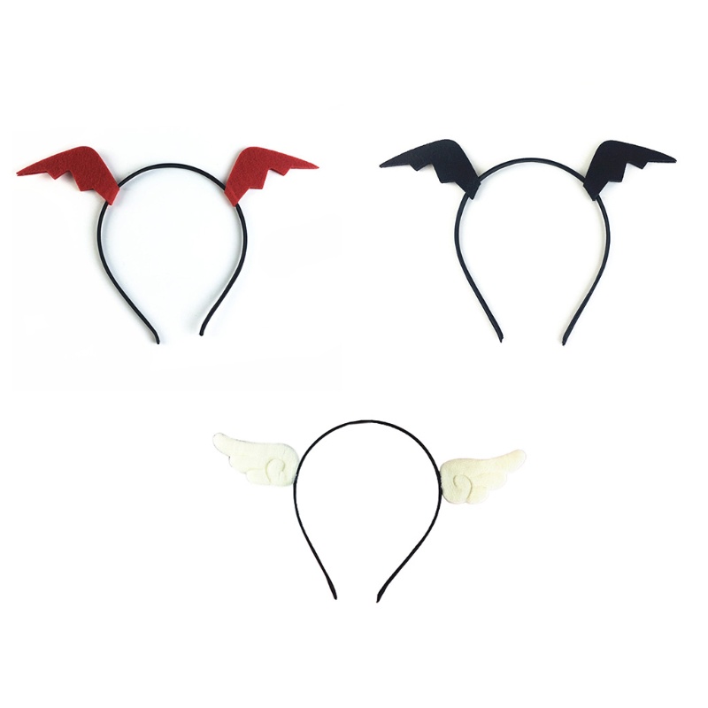 [Hàng mới về] Băng đô cài tóc hình cánh thiên thần ác quỷ cho dịp Halloween