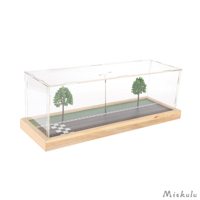 Set 12 Hộp Nhựa Acrylic Trong Suốt Trưng Bày Mô Hình Xe Hơi Tỉ Lệ 1: 64