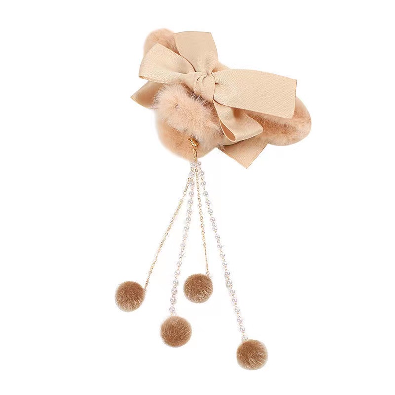 iF YOU Kẹp tóc   kim loại đính ngọc trai tùy chọn kiểu phong cách Hàn Quốc