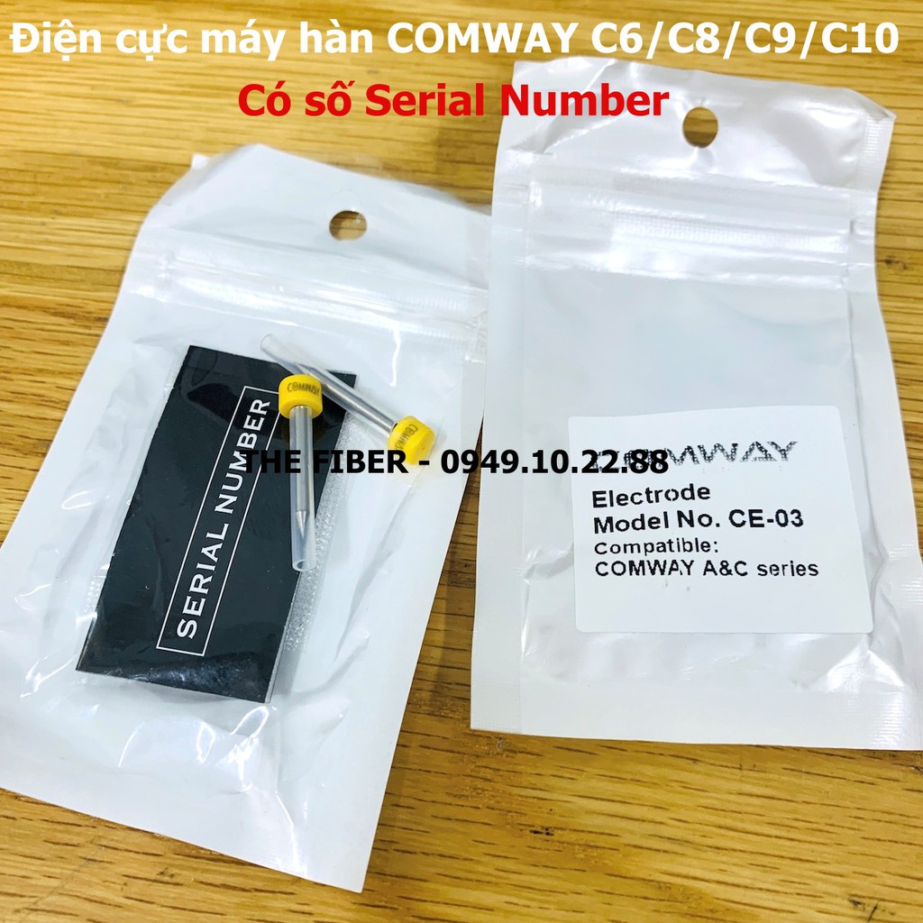 Điện cực máy hàn sợi quang COMWAY C6 C8 C9 C10 (CE-03) - Có số serial number