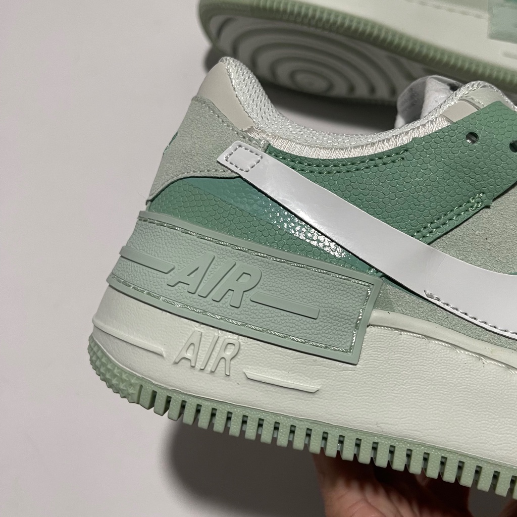 Giày AF1 shadow xanh mint khogiay203,giày air force 1 xanh lá green cao cấp