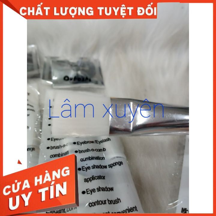 Cọ đắp, chổi quét mặt nạ cán trong lông trắng nhỏ gọn ,siêu xinh cán trong, lông mịn k tua