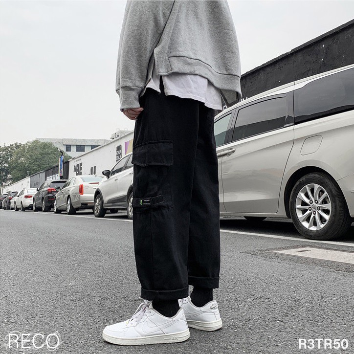 Quần vải nam nữ Hàn Quốc cao cấp dáng rộng Trousers Loose R3TR50