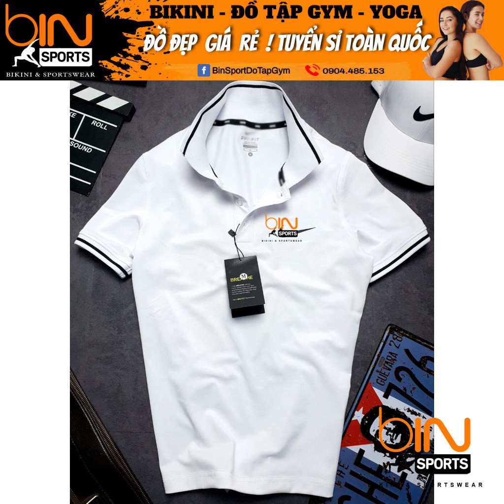 Áo Thun Nam Vải Cá Sấu Hàng Xuất Xịn Bin Sports AN004