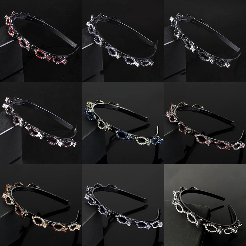 Kẹp tóc đính đá nhiều lớp xinh xắn cho nữ