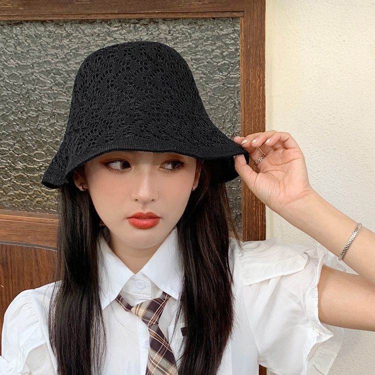 Mũ Xô Ngư Dân 2 Mặt Ren Thêu Hoa Vân Lượn Sóng RQN2134