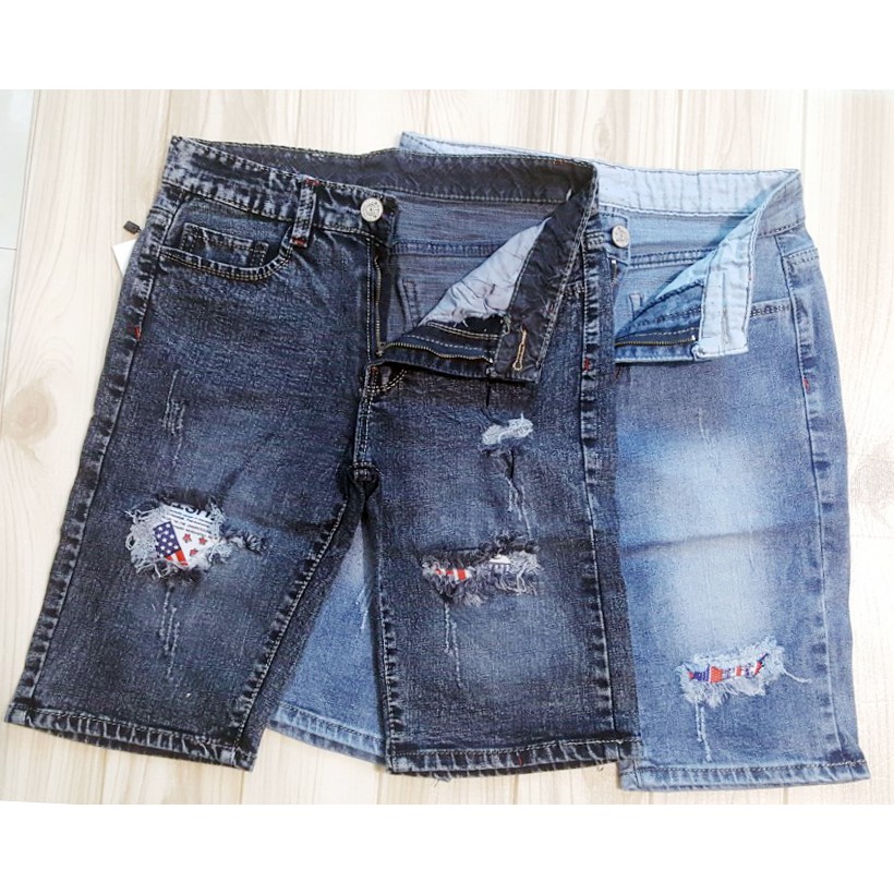 Giá Sốc Quần Ngố Bò Nam Kiểu Hàn Quốc Mẫu Rách Chất Đẹp