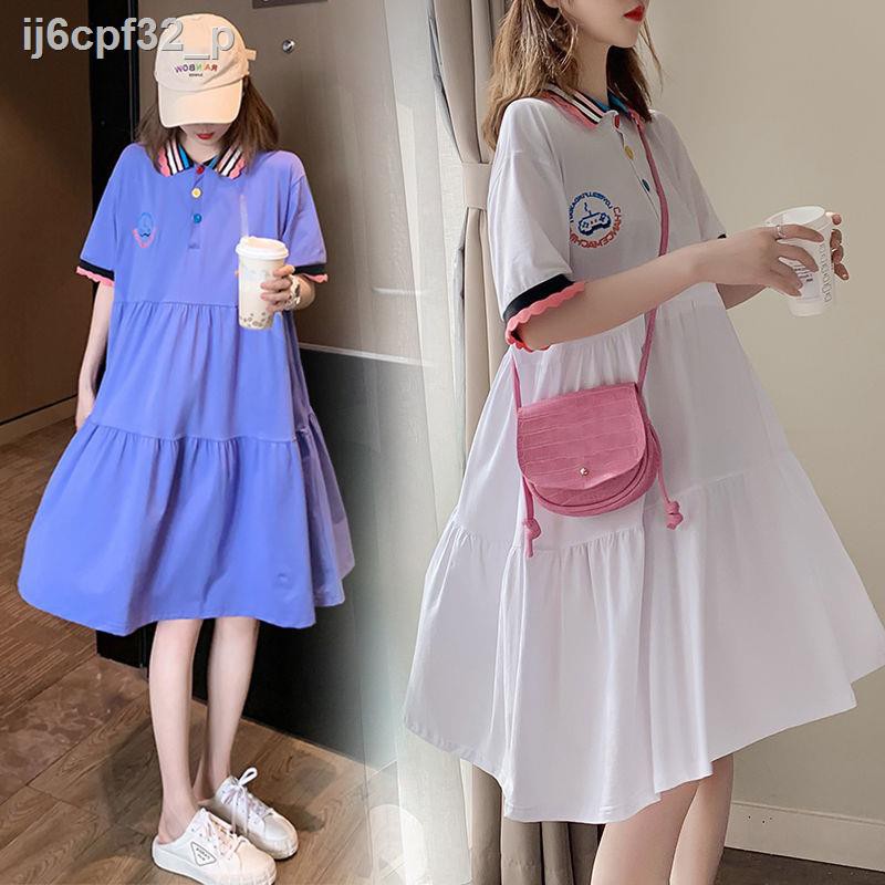 Maternity dress summer 2020 new short-sleeved outing fashion