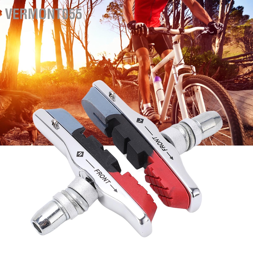 Vermont055 Miếng đệm phanh xe đạp Thay thế 73mm 3 màu Giảm tiếng ồn V cho leo núi