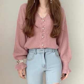 Áo len cúc ngọc