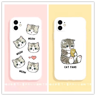 Ốp điện thoại hình mèo xinh xắn cho Samsung Galaxy A04S A04 A04e A13 A23 A33 A53 5G A01 Core A21S A10 M10 A10S A20 A30