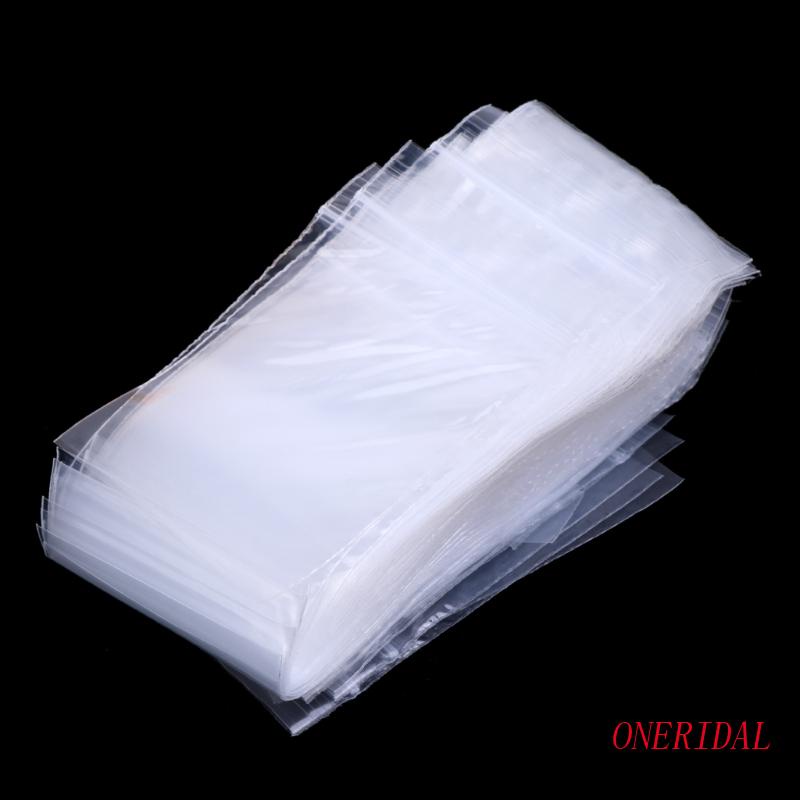 Set 100 Túi Zip Nhựa Trong Suốt Kích Thước 4cmx6cm Có Thể Tái Sử Dụng