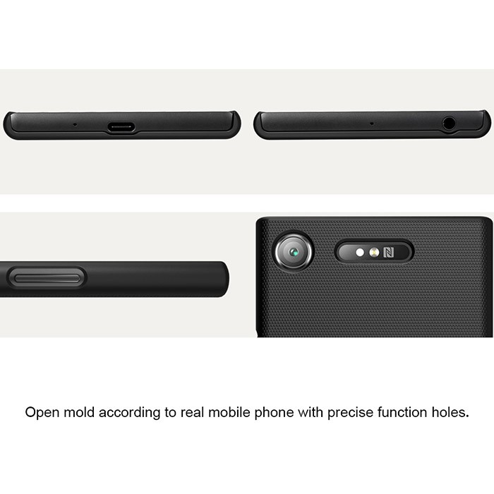 Ốp lưng Sony Xperia XZ1 hiệu Nillkin sần - Tặng dán kính cường lực