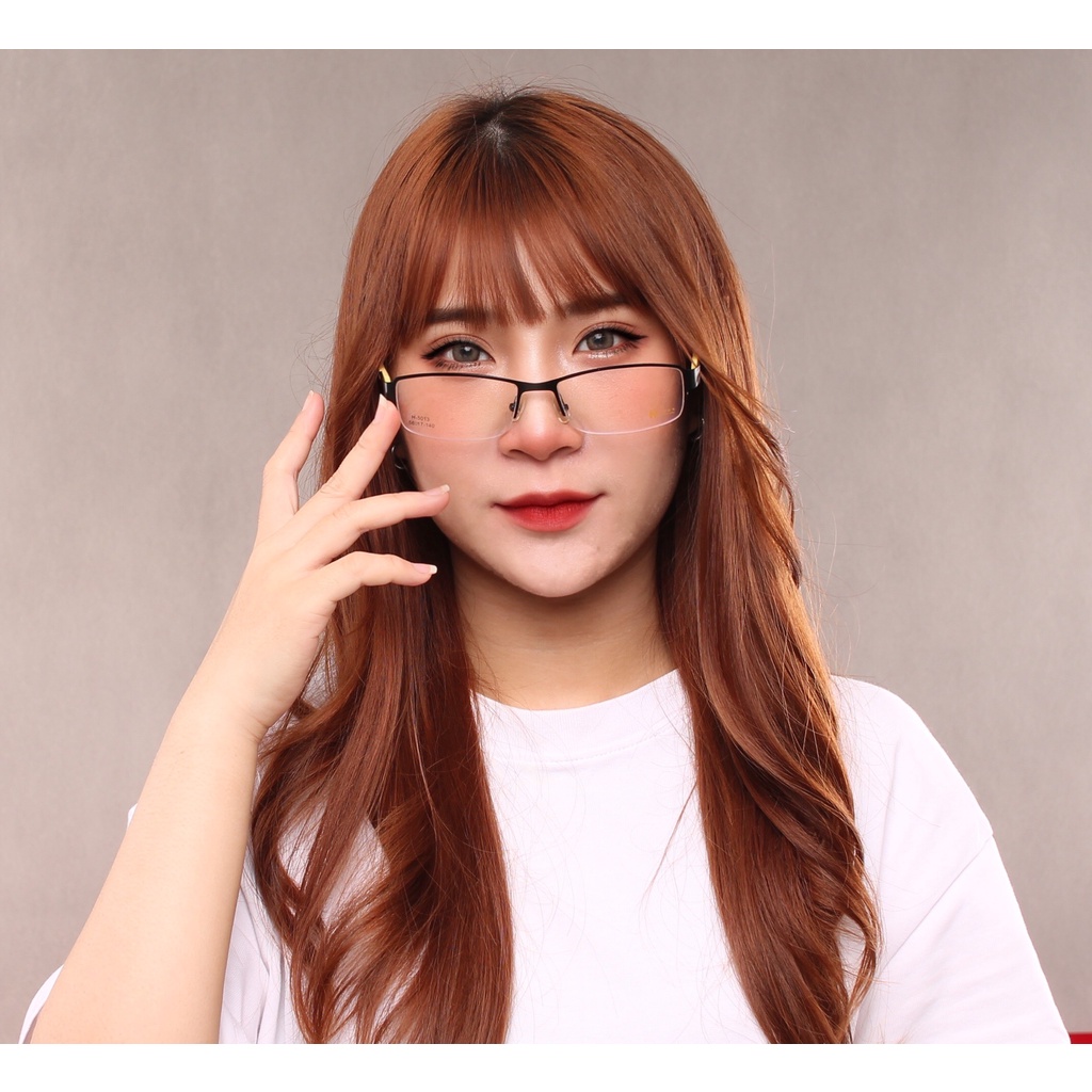 Gọng kính hợp kim xẻ cước siêu nhẹ siêu bền hợp thời trang nam nữ chính hãng Ouress h5013
