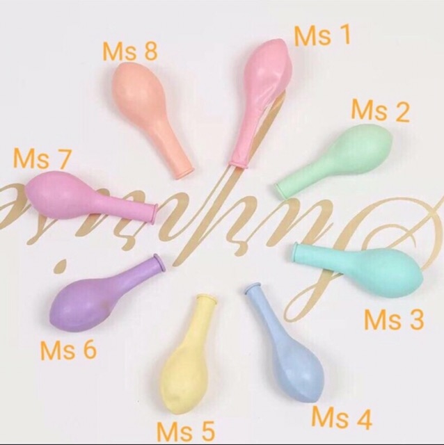 Combo 50 bóng  pastel 10inch trang trí sinh nhật - BiBo baby