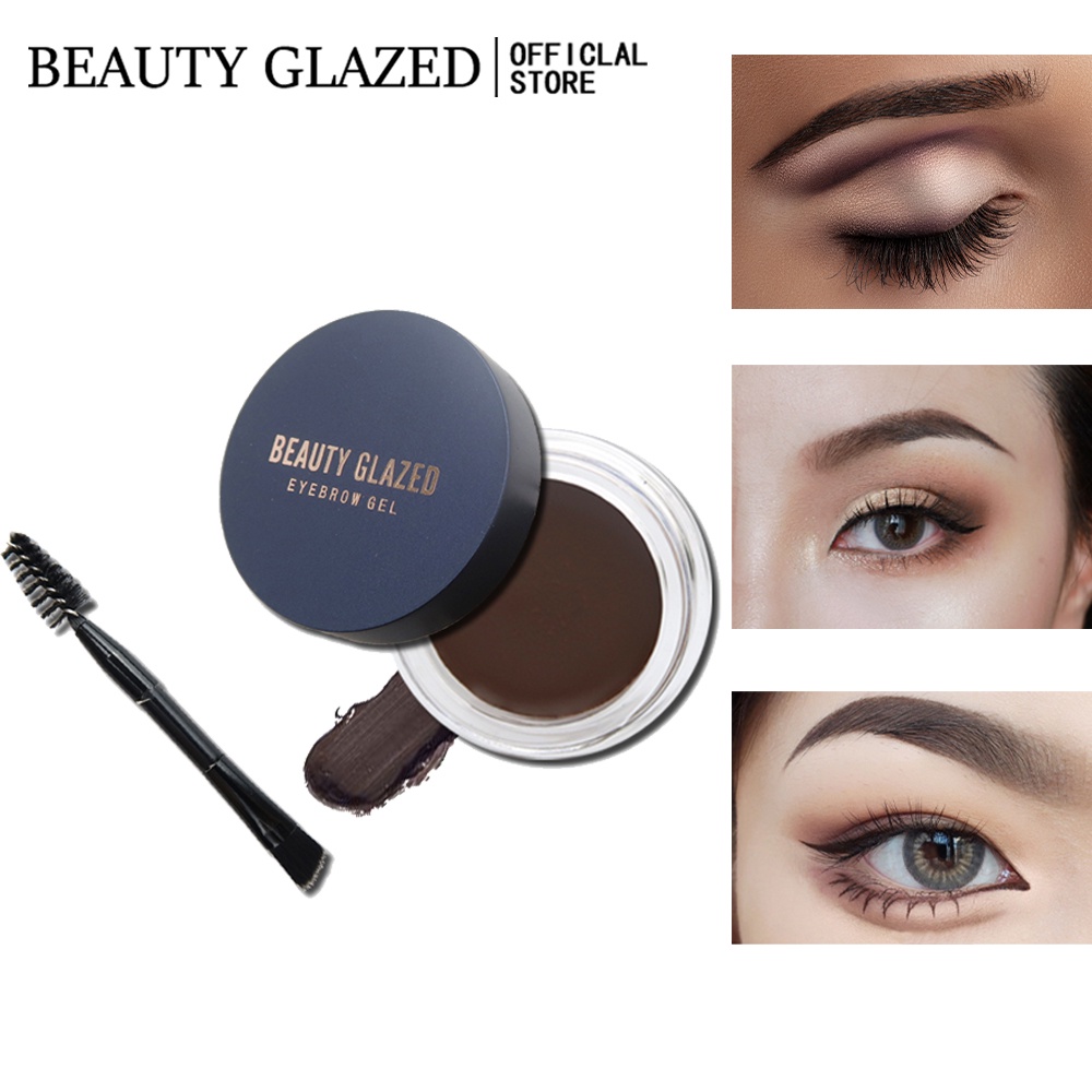 BEAUTY GLAZED Kem lông mày không thấm nước lâu trôi 5 màu có sẵn