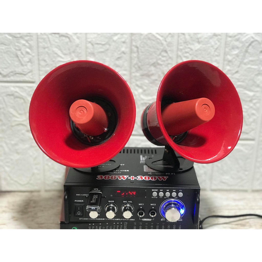 Loa bẫy chim đêm bát nhôm đỏ 20w đánh chim đêm tiếng siêu chuẩn - loa phóng thanh 20w bán hàng rong