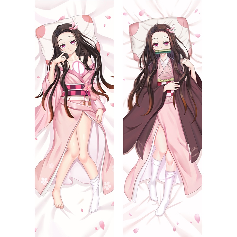 Vỏ Gối In Hình Nhân Vật Anime Demon Slayer Kamado Nezuko Dakim Sakura Kamado Nezuko Kimetsu no Yaiba 60x180cm