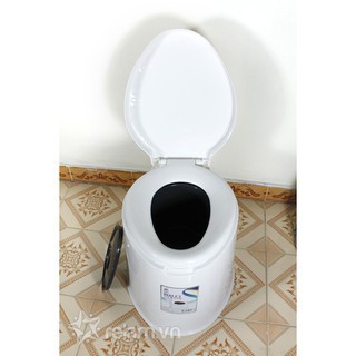 Bô vệ sinh cho người già, toilet di động nhựa cao cấp cho người bệnh