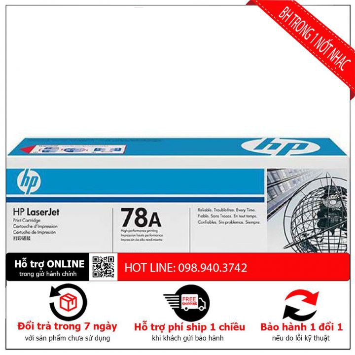 [BH ĐẾN GIỌT MỰC CUỐI CÙNG] Thay hộp mực 78A dùng cho HP LaserJet P1566/P1606/P1536 chất lượng tạo