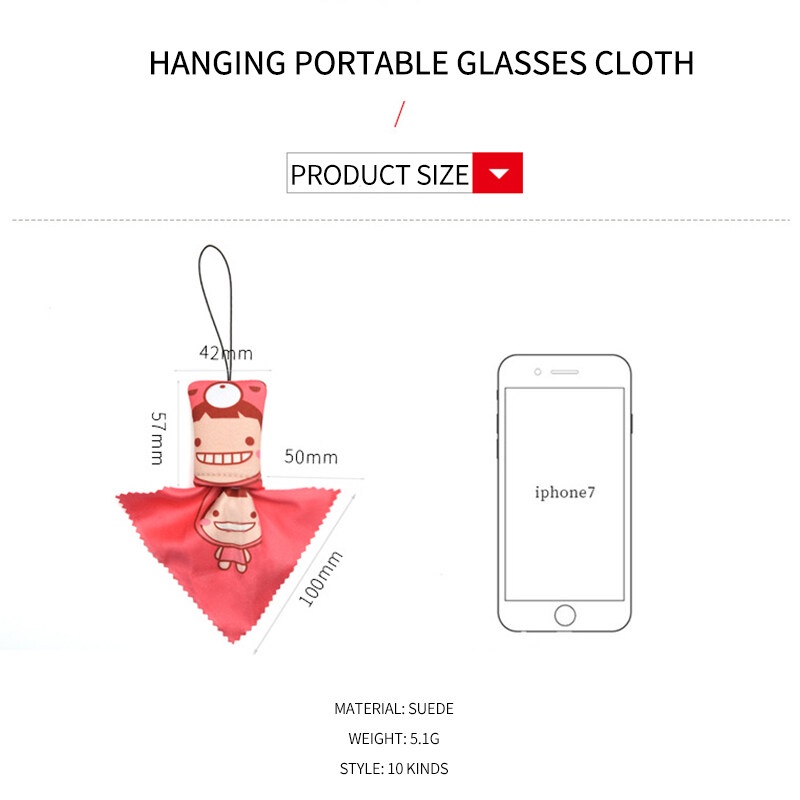 Khăn Lau Mắt Kính / Điện Thoại Di Động Sáng Tạo Cá Tính