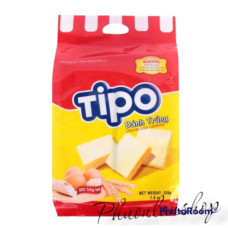 Bánh Trứng Tipo túi 220gr