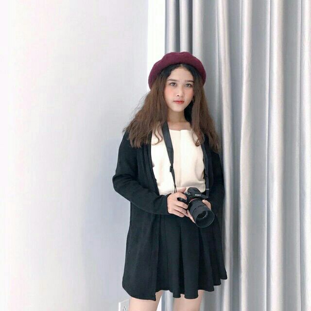 Áo khoác cardigan form dài