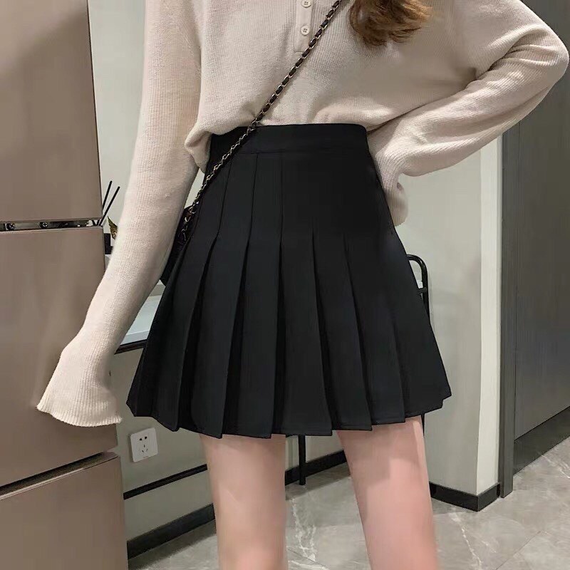 Chân váy tennis xếp ly dáng ngắn chữ A Trasua Closet nhiều màu trắng nâu café ulzzang trẻ trung phong cách thể thao | BigBuy360 - bigbuy360.vn