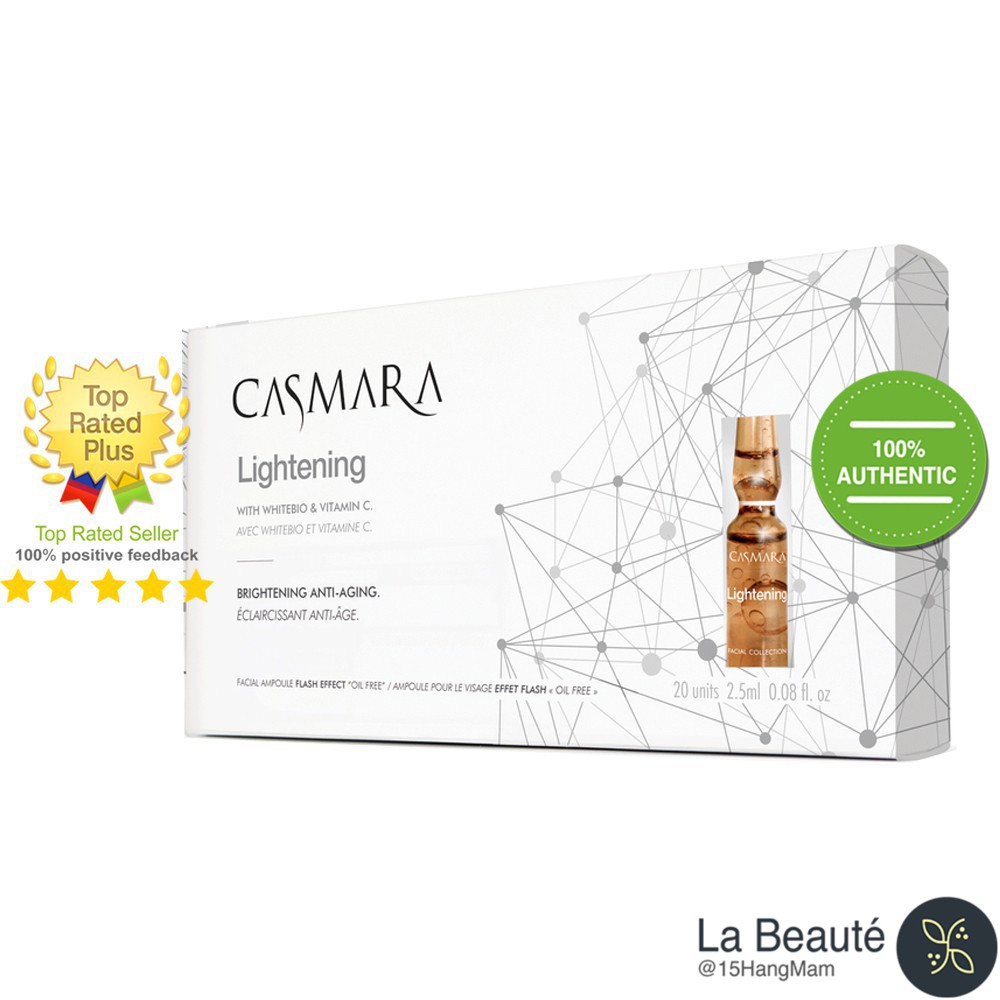 [Chính Hãng] Huyết Thanh Làm Trắng Da Casmara - Casmara Lightening Brightening Anti-Aging (5 ống - 20 ống)