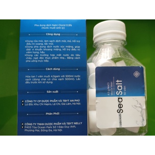 Muối tinh NaCl (Chai 50 viên)