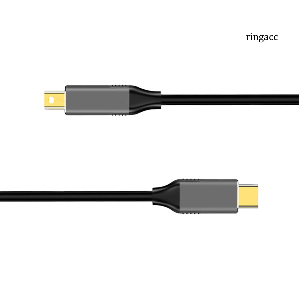 Cáp Chuyển Đổi Usb Type C Sang Mini DisplayPort DP 4K 6FT Cho MacBook