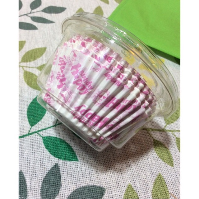 Bộ 100 khuôn giấy nến lớn dùng làm bánh cupcake in họa tiết dễ thương kích thước 7,5x5cm