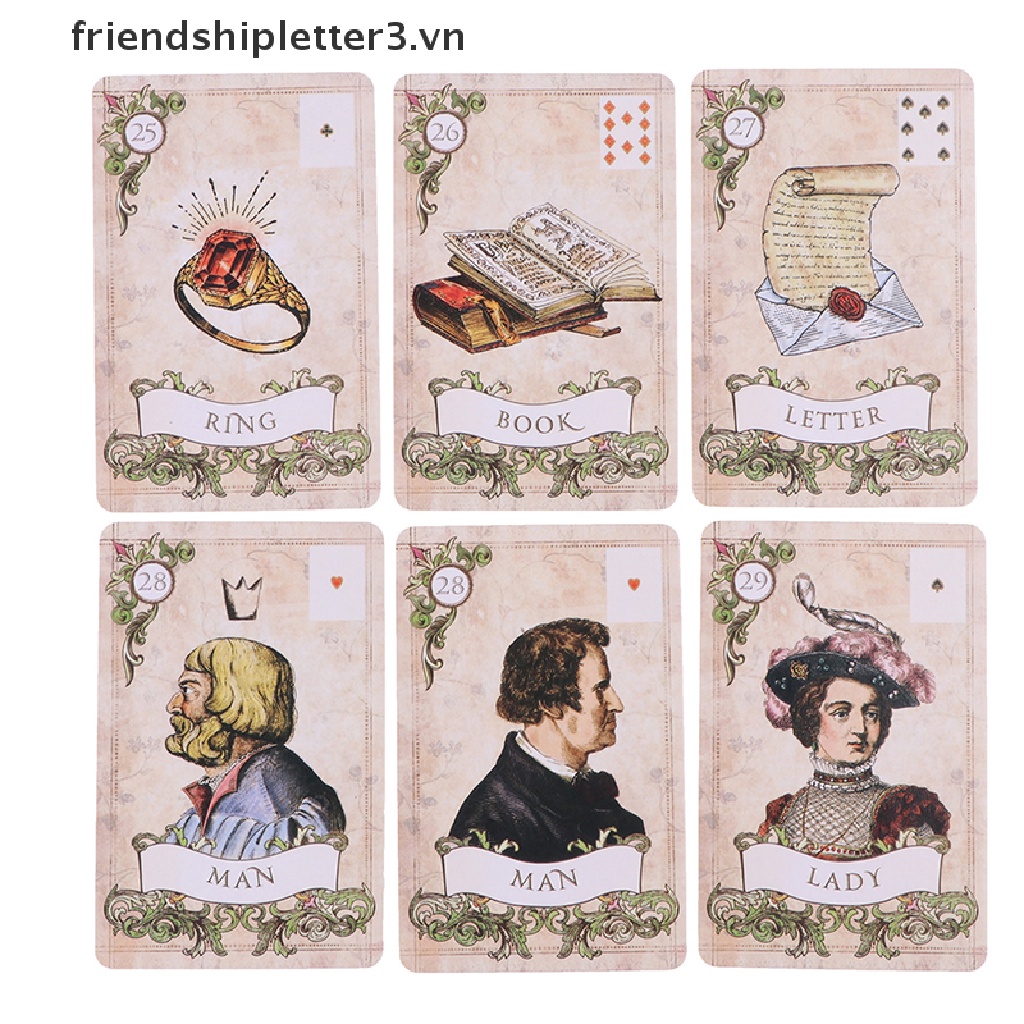 Bộ Thẻ Bài Tarot Lenormand Oracle Phong Cách Cổ Điển