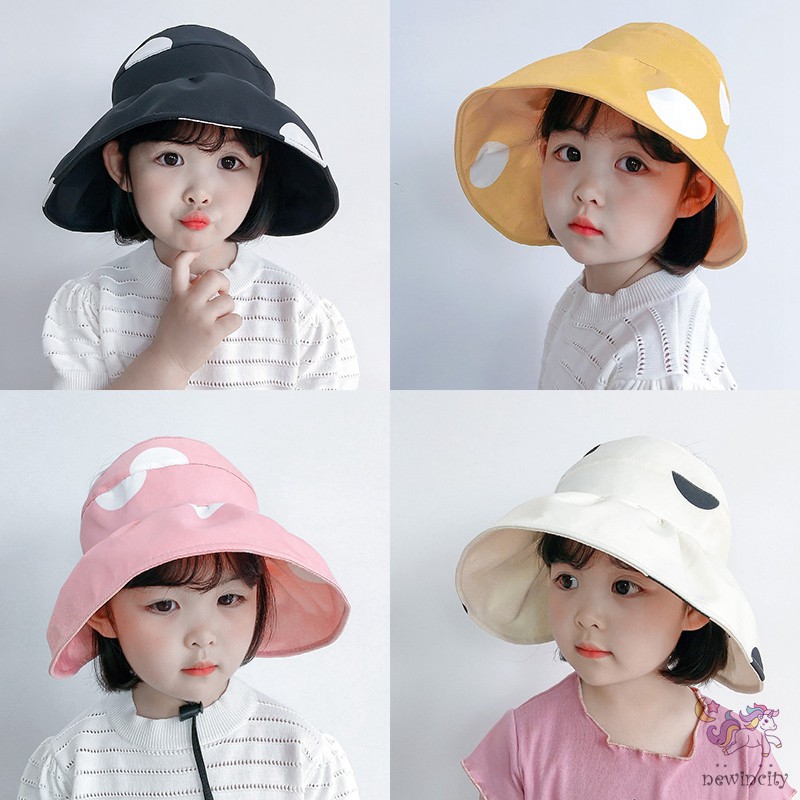 Mũ vành họa tiết chấm bi xinh xắn cho bé