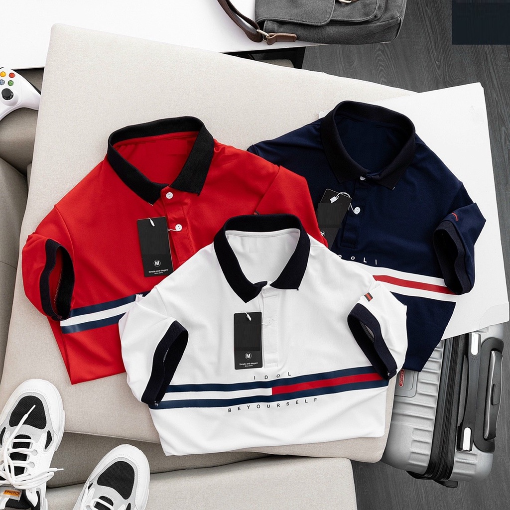 Áo Polo Nam Basic Man, Chất Liệu Mềm Mát, Phom Rộng, Thiết Kế Tinh Tế, Trẻ Trung - APoLo HiDoli