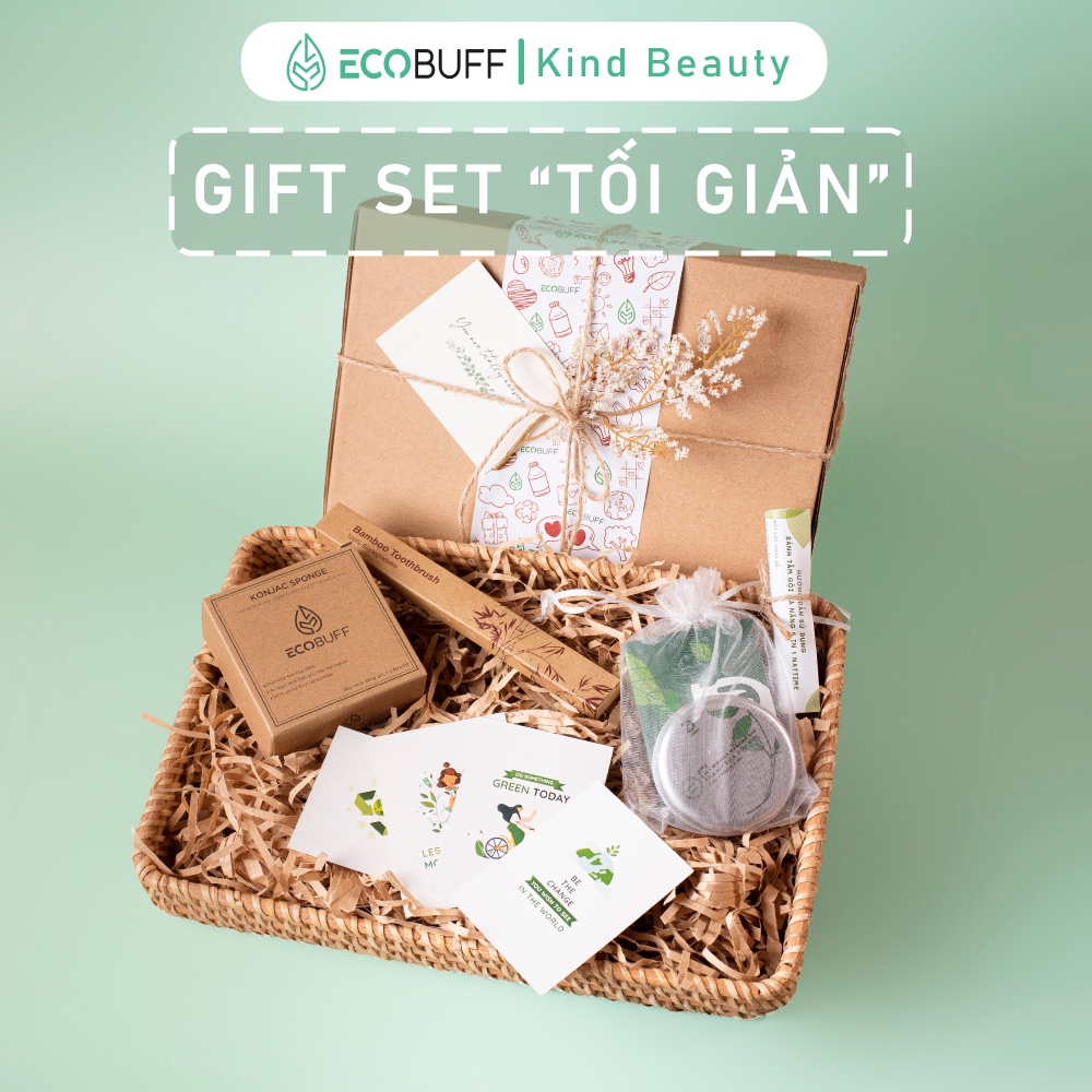 Quà tặng Ecobuff Giftset Tối giản chăm sóc toàn thân tặng bạn trai, bạn gái dịp sinh nhật, Valentine, 8-3, 20-10