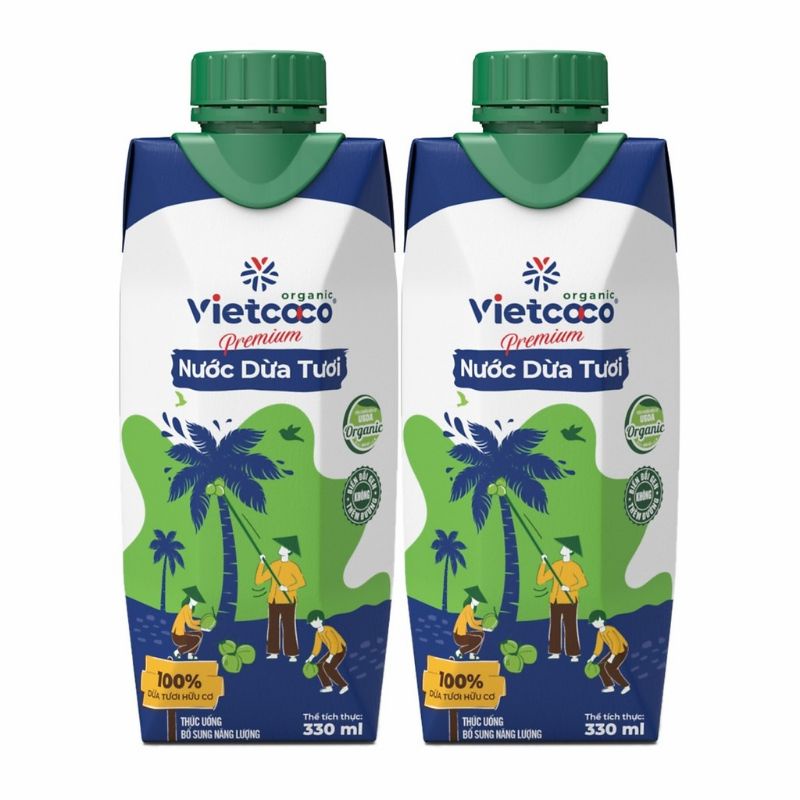 Nước dừa tươi nguyên chất Vietcoco 330ml | BigBuy360 - bigbuy360.vn