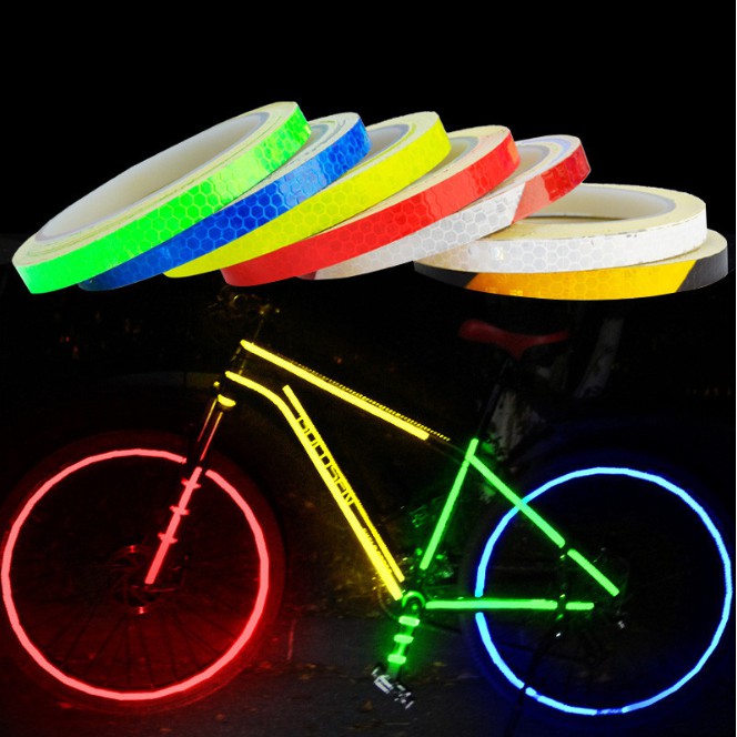 Băng keo phản quang dùng để dán trang trí xe đạp / xe máy / ô tô, dán phản quang đa năng