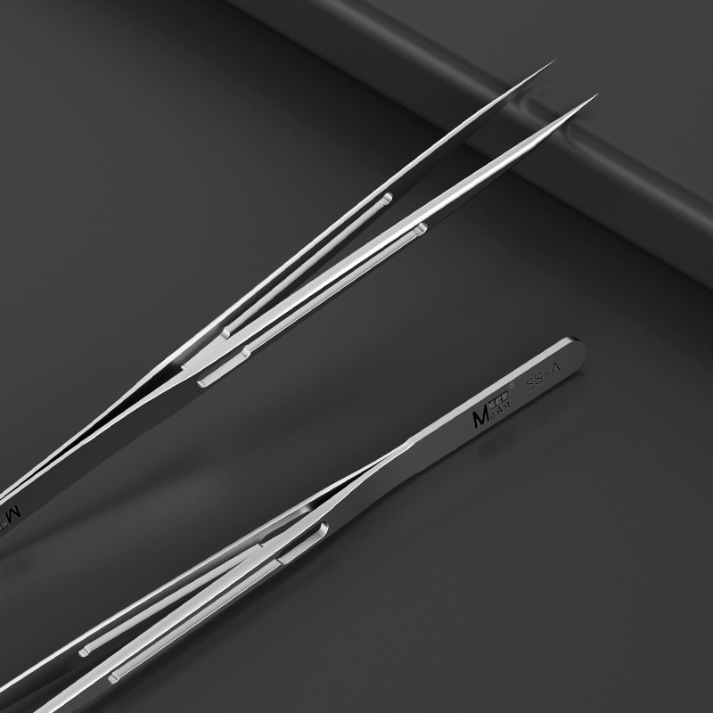 MaAnt SS-A SS-A1 Chrome mạ siêu mỏng chính xác nhíp Thủ công đánh bóng điện thoại di động không từ BGA IC Micro Welding Sửa chữa nhíp