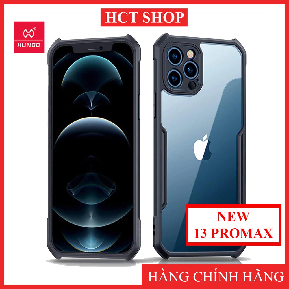 Ốp lưng iPhone 11, 11Promax, 12/12Promax, 13 Promax chống sốc chính hãng XUNDD, bảo vệ Camera