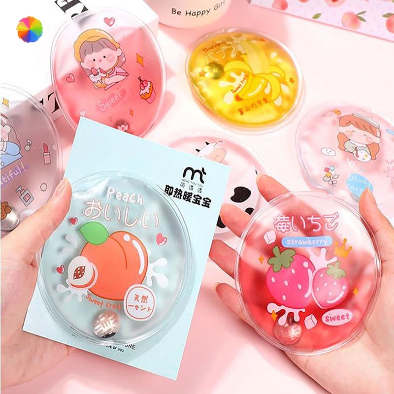 [Hàng mới về] Túi gel giữ ấm bàn tay mùa đông JIAOQI làm nóng tức thời tái sử dụng được in chữ cái vui nhộn đáng yêu MM